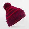 Team Stripe Beanie - B476:Red, 52% polyester / 47% acrylic / 1% elastane, Navy, One Size